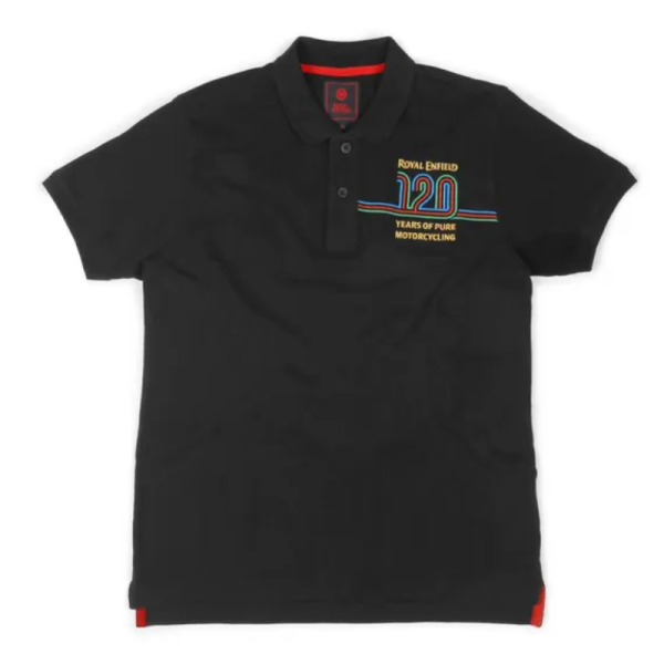 Royal Enfield Royal Enfield 120th Anniversary Polo Shirt Black